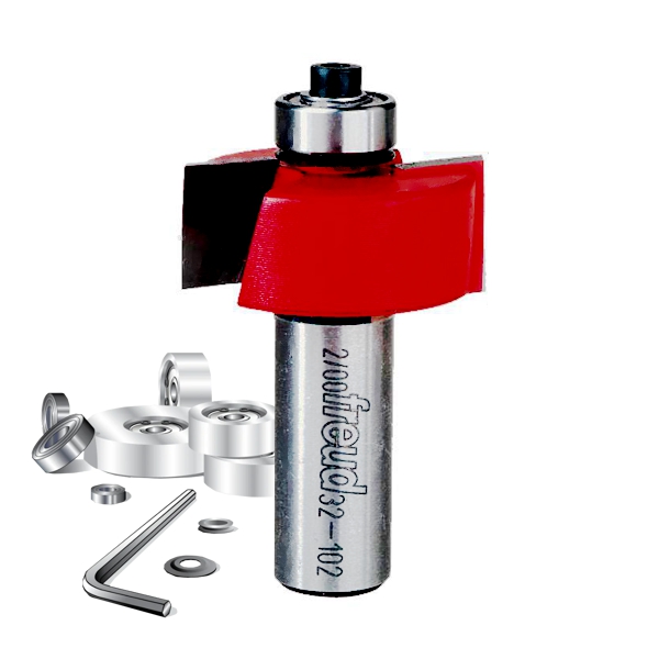 Rabbeting Router Bits with Bearing Set